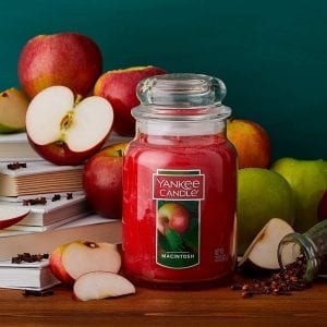 macintosh apple yankee large jar candle