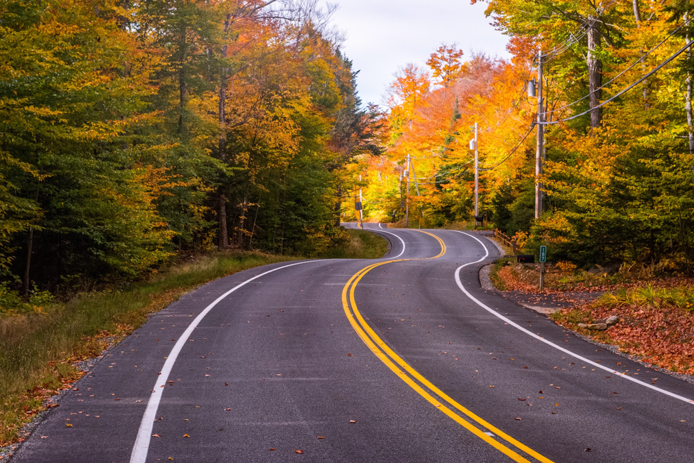 fall drives in new england