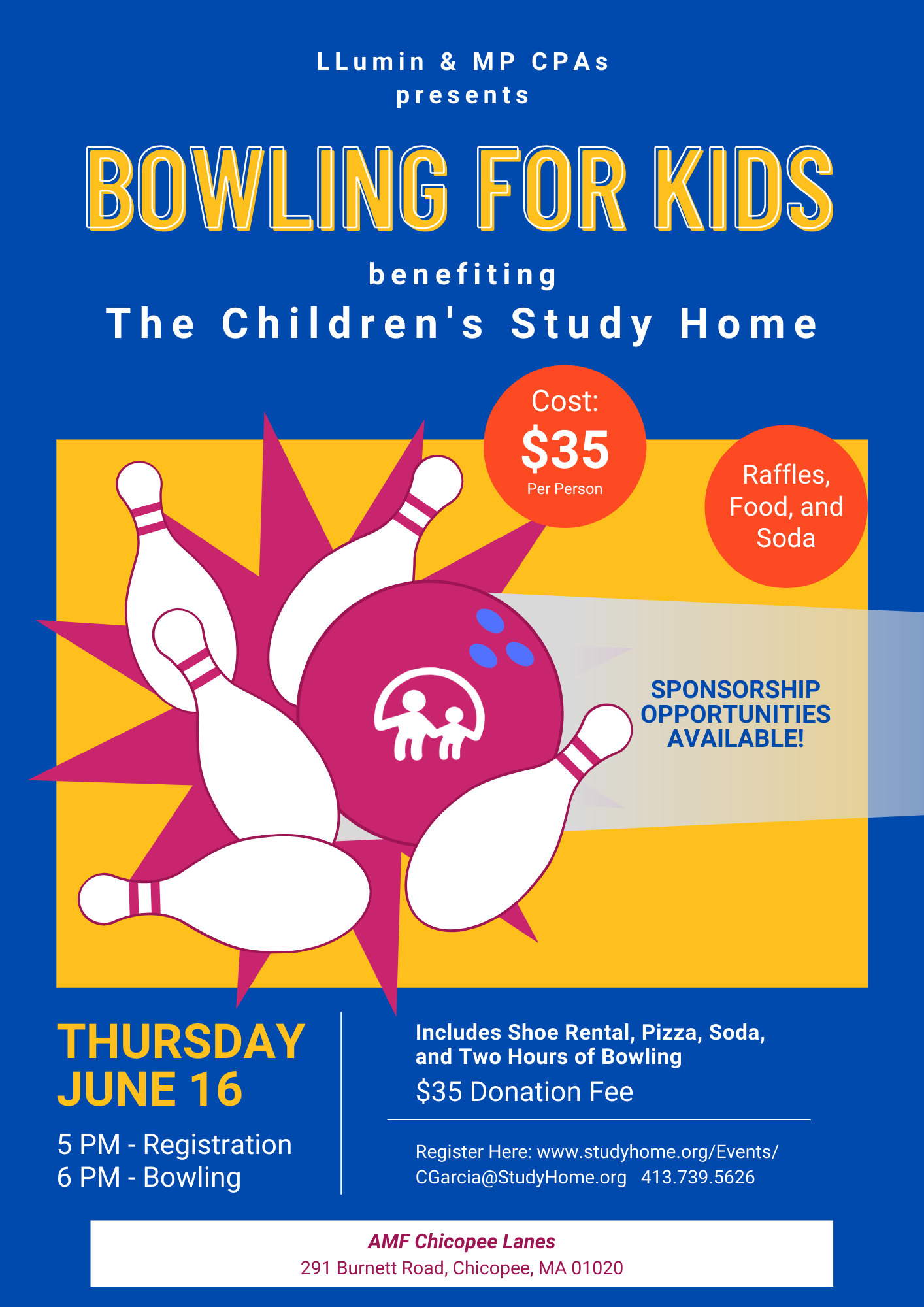bowling for kids flyer