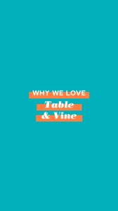 table and vine