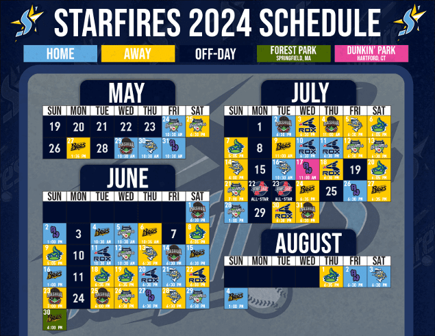 starfires 2024 schedule